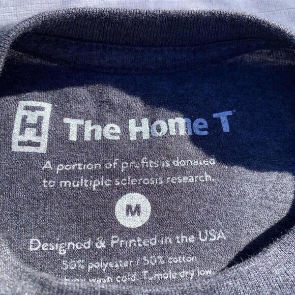 Womens T Shirt Funny Sayings Size M Gray Your Crazy Is Showing Short Sleeve Tee‍ - Picture 6 of 6